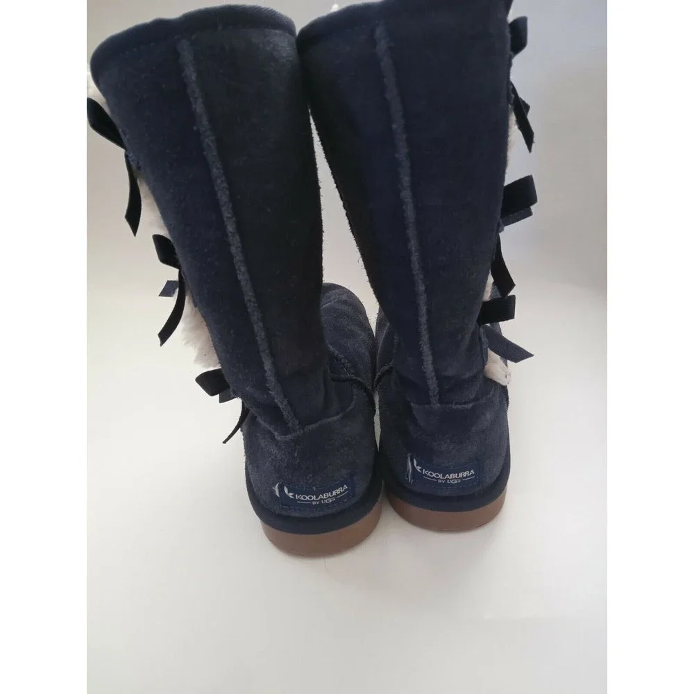 KOOLABURRA by UGG Suede Women's Blue Boots Size 4 ( 941)